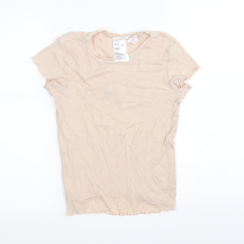 H&M Girls Pink   Basic T-Shirt Size 10-11 Years
