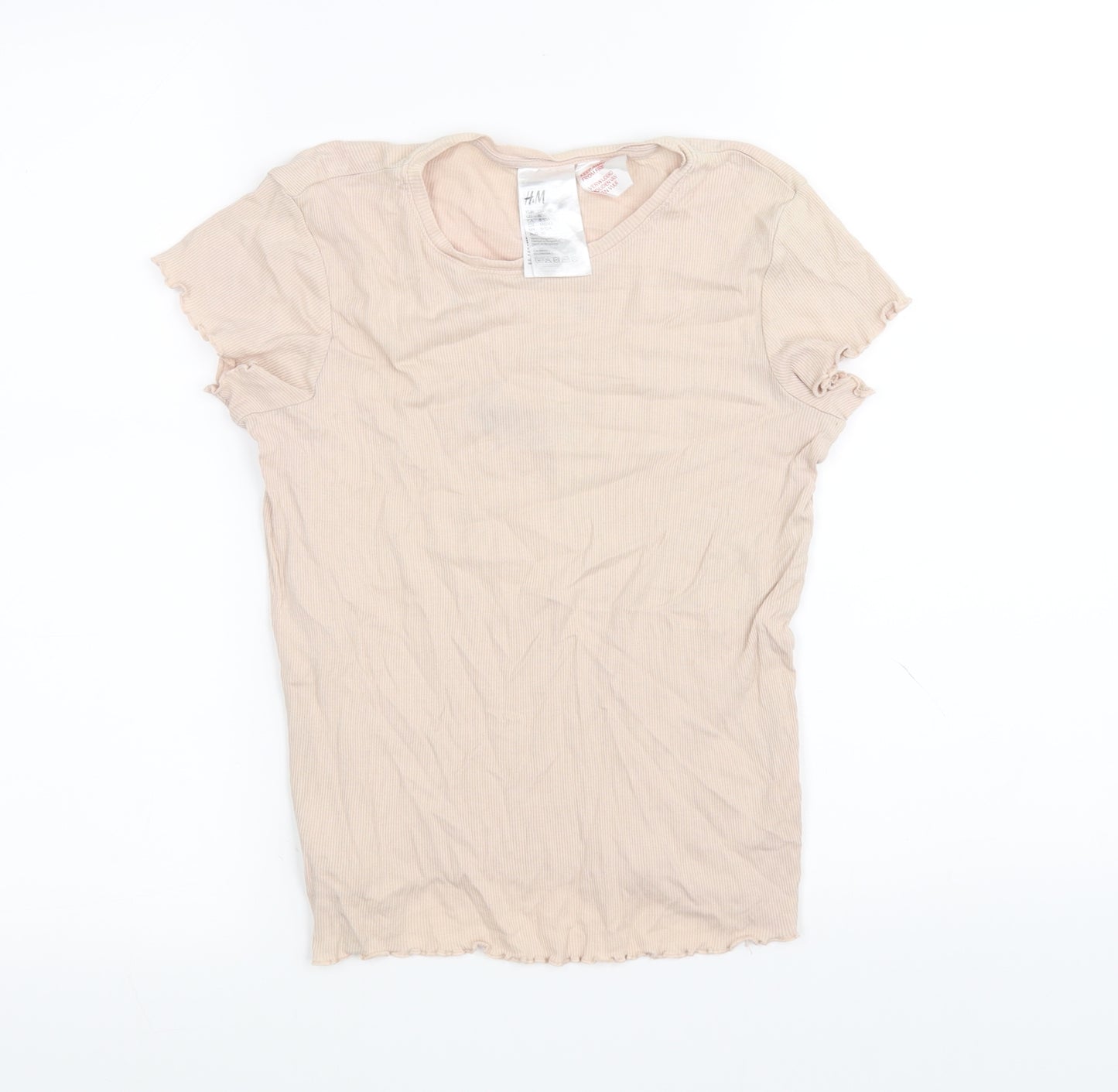 H&M Girls Pink   Basic T-Shirt Size 10-11 Years
