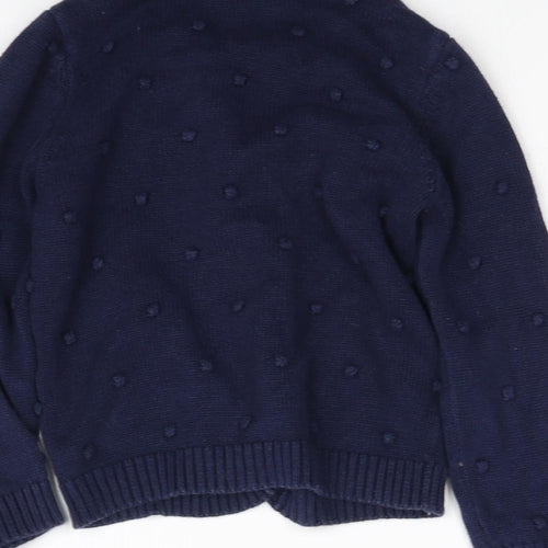 F&F Girls Blue   Cardigan Jumper Size 3 Years