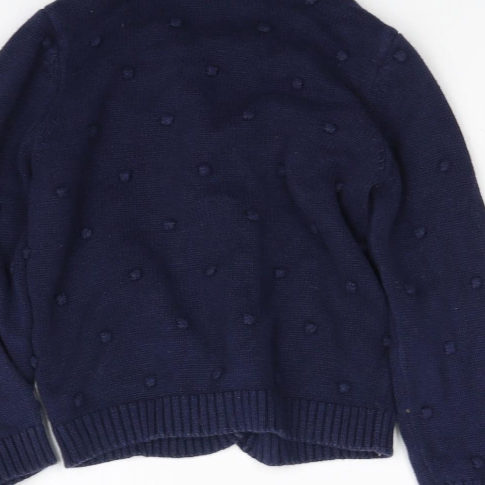 F&F Girls Blue   Cardigan Jumper Size 3 Years