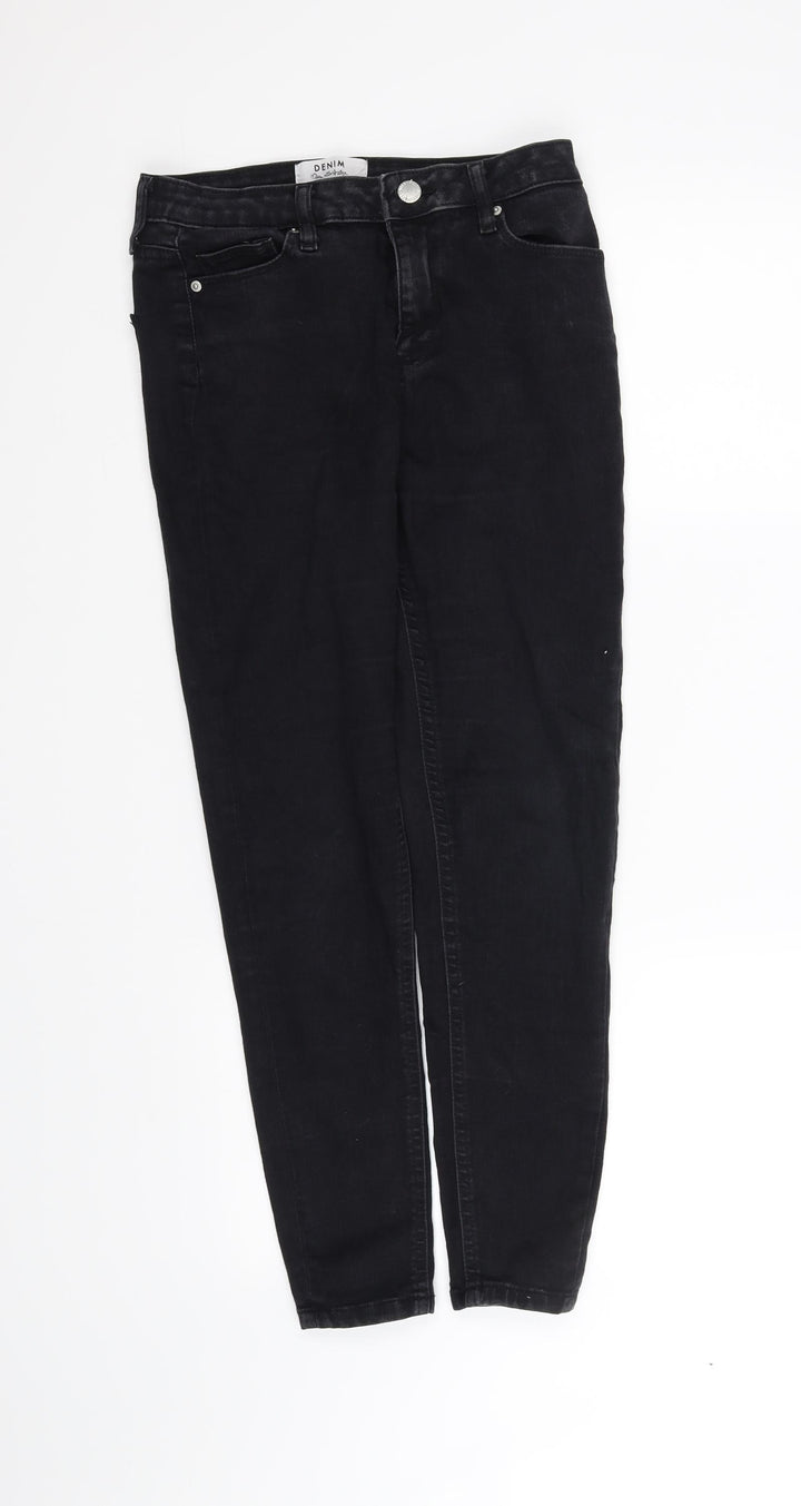 denim Womens Black Straight Jeans Size 10 L28 in