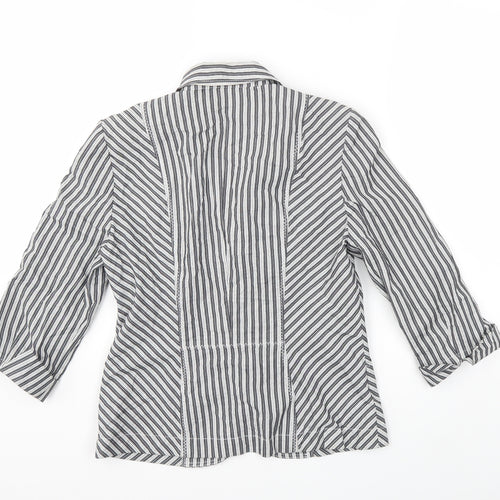 FSR Womens Grey Striped  Jacket  Size 8