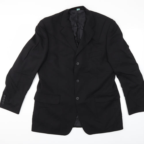 Preworn Mens Black   Jacket Suit Jacket Size 40