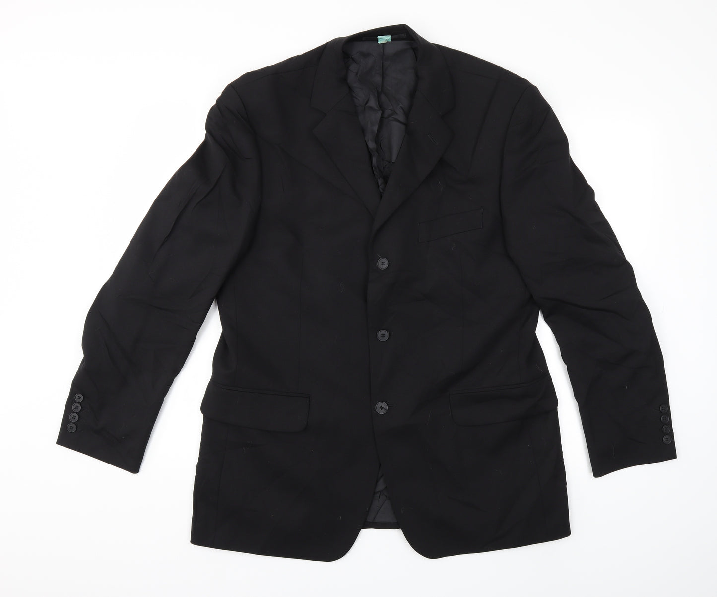 Preworn Mens Black   Jacket Suit Jacket Size 40