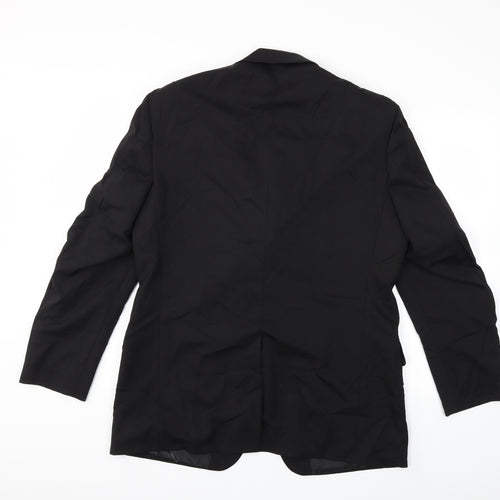 Preworn Mens Black   Jacket Suit Jacket Size 40