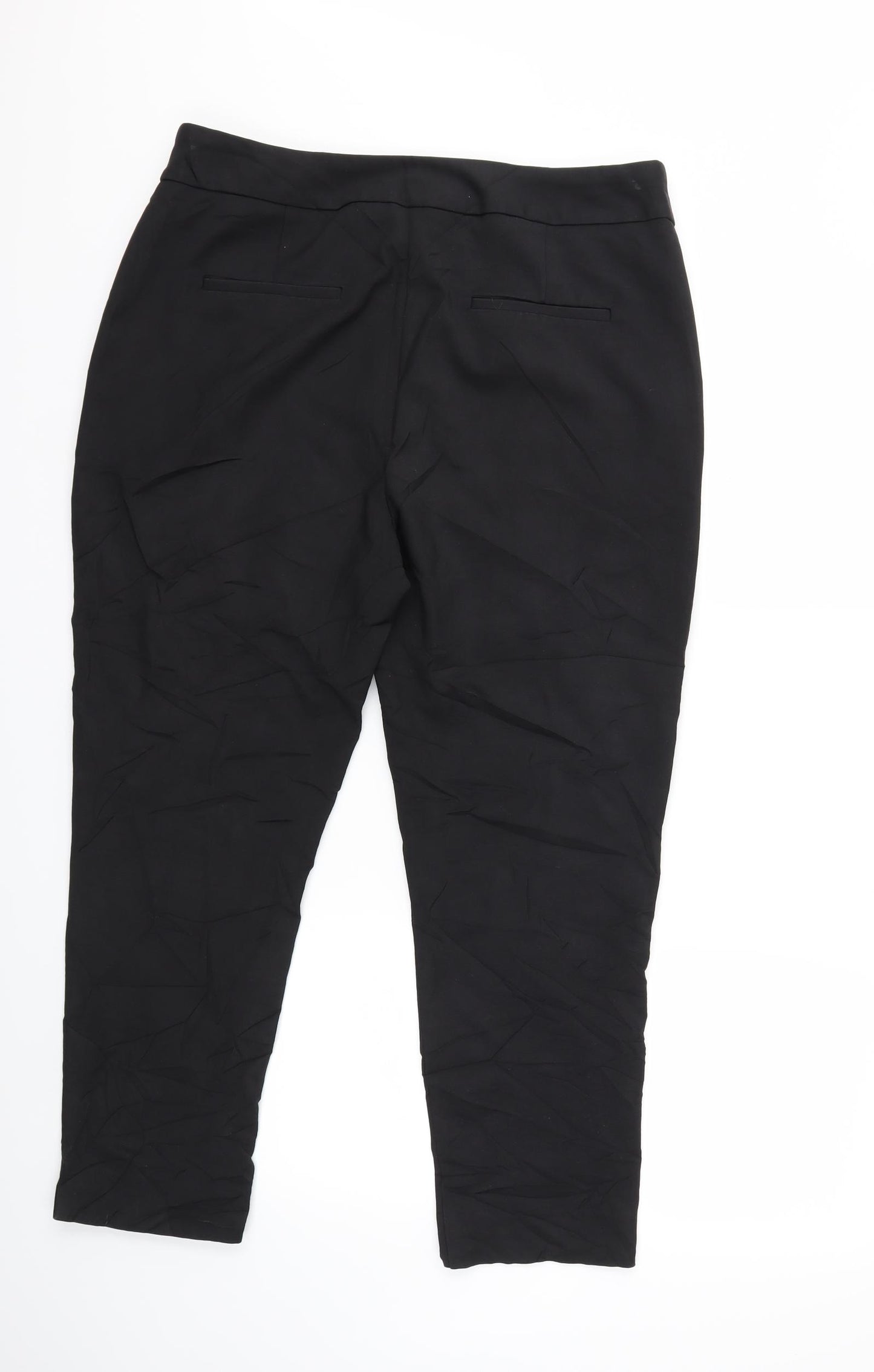 Per Una Womens Black   Trousers  Size 14 L26 in