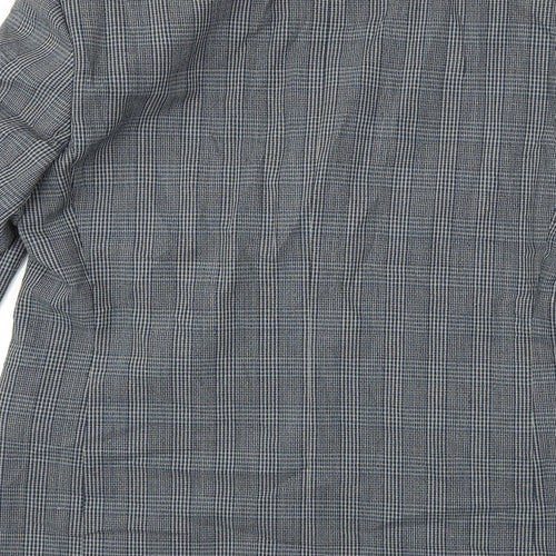 Preworn Mens Grey Check  Jacket Suit Jacket Size 42