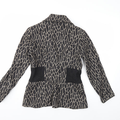 FSR Womens Grey Animal Print  Jacket  Size 10