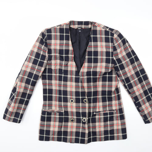 Preworn Womens Blue Check  Jacket  Size 14