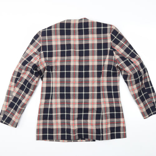 Preworn Womens Blue Check  Jacket  Size 14