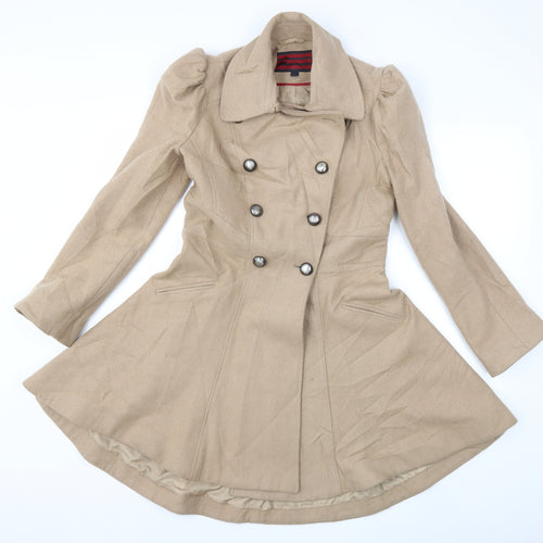 NEXT Womens Beige   Trench Coat Coat Size 10