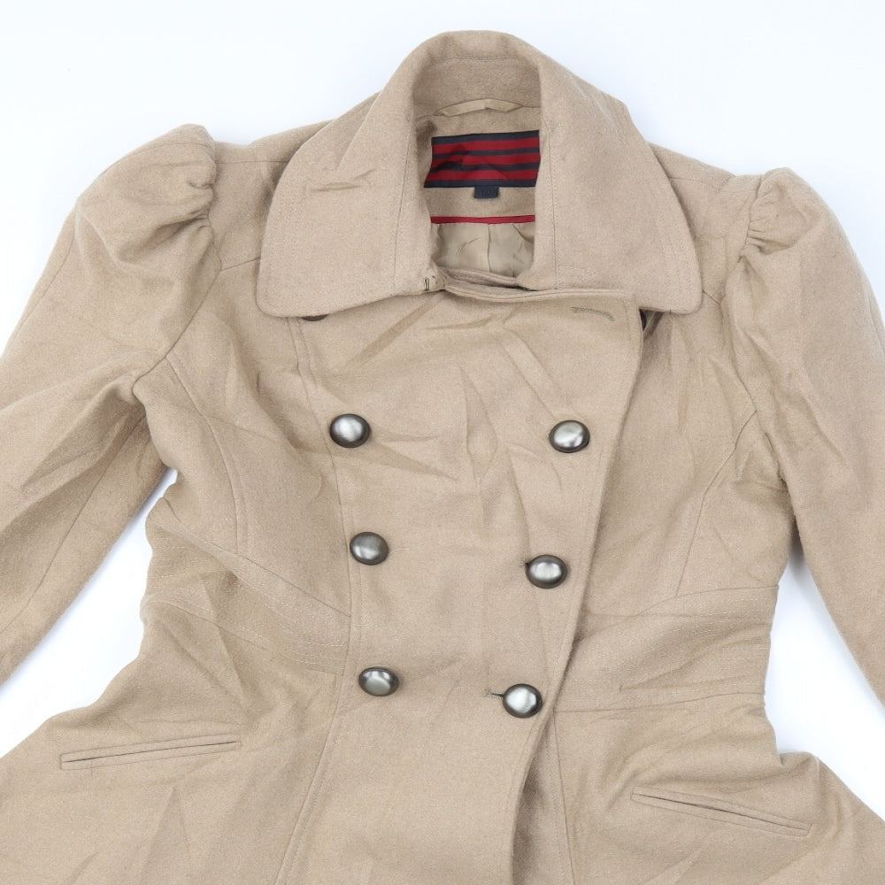 NEXT Womens Beige   Trench Coat Coat Size 10