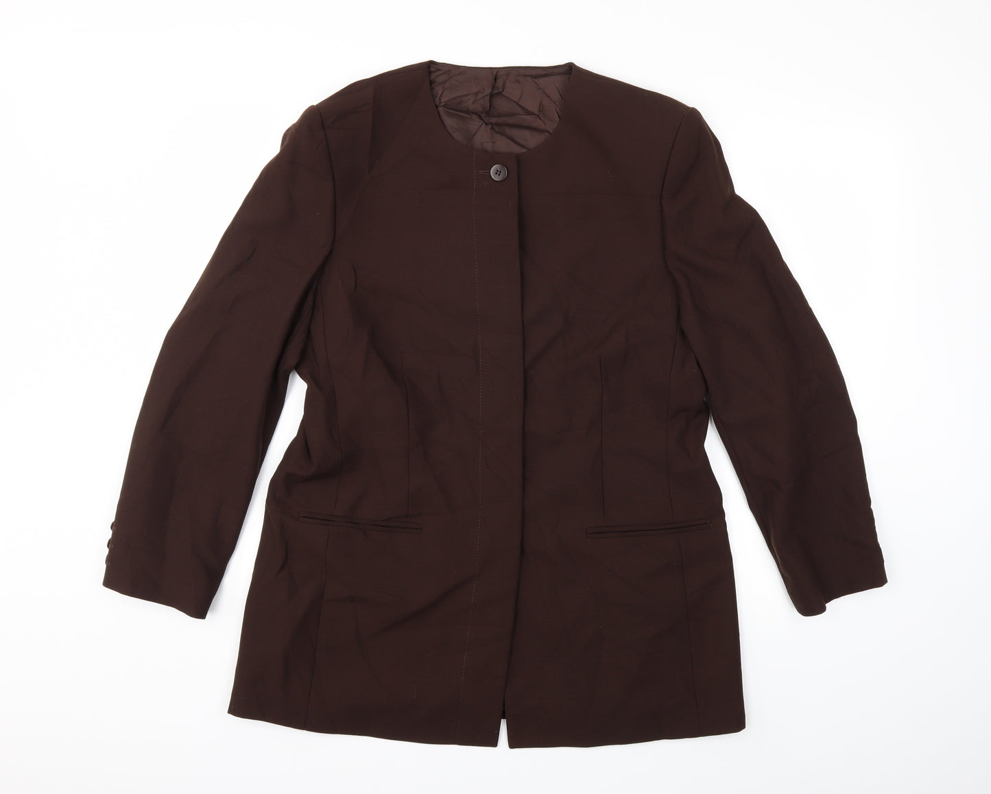 Marks and Spencer Womens Brown   Jacket Blazer Size 16