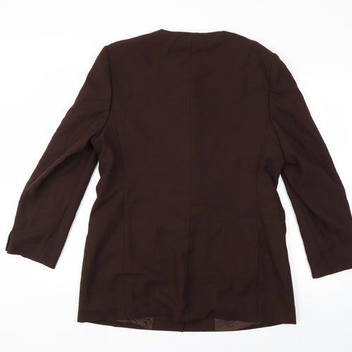 Marks and Spencer Womens Brown   Jacket Blazer Size 16