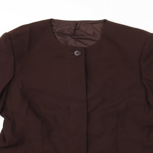 Marks and Spencer Womens Brown   Jacket Blazer Size 16