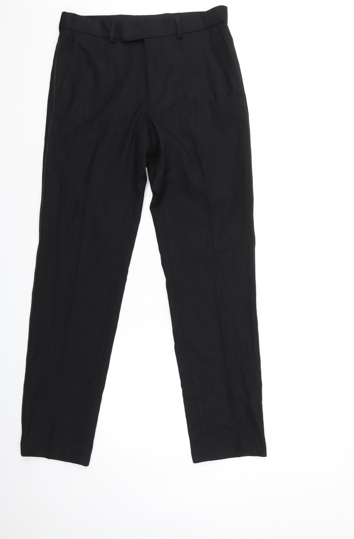 Marks and Spencer Mens Black   Trousers  Size 30 in L30 in
