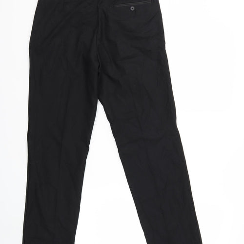 Marks and Spencer Mens Black   Trousers  Size 30 in L30 in