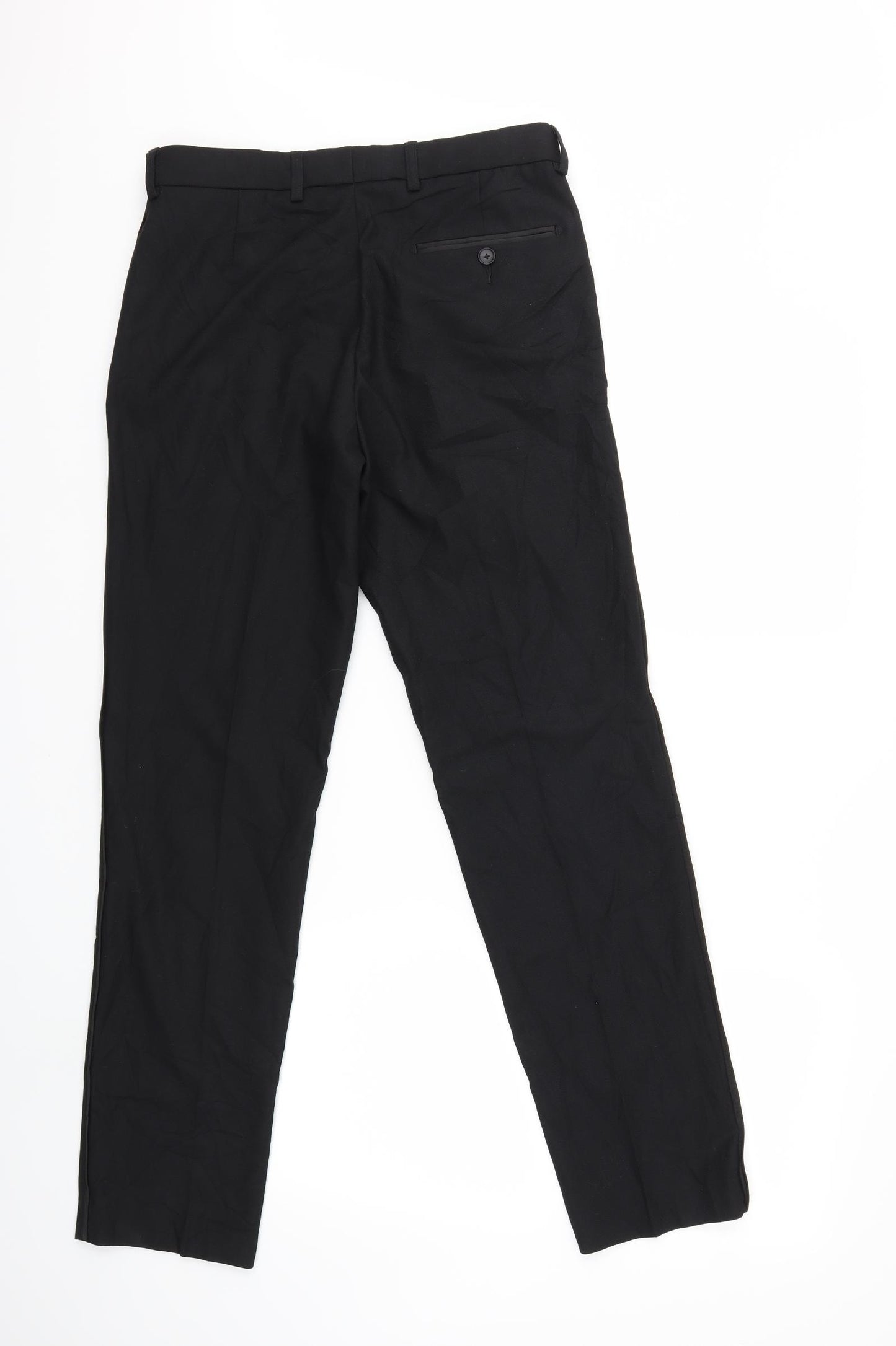 Marks and Spencer Mens Black   Trousers  Size 30 in L30 in