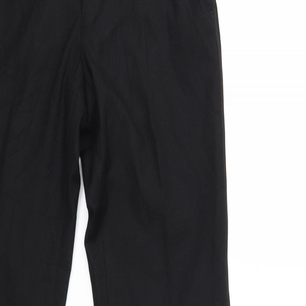 Marks and Spencer Mens Black   Trousers  Size 30 in L30 in