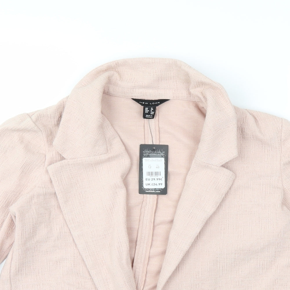 New Look Womens Pink   Jacket Blazer Size 12