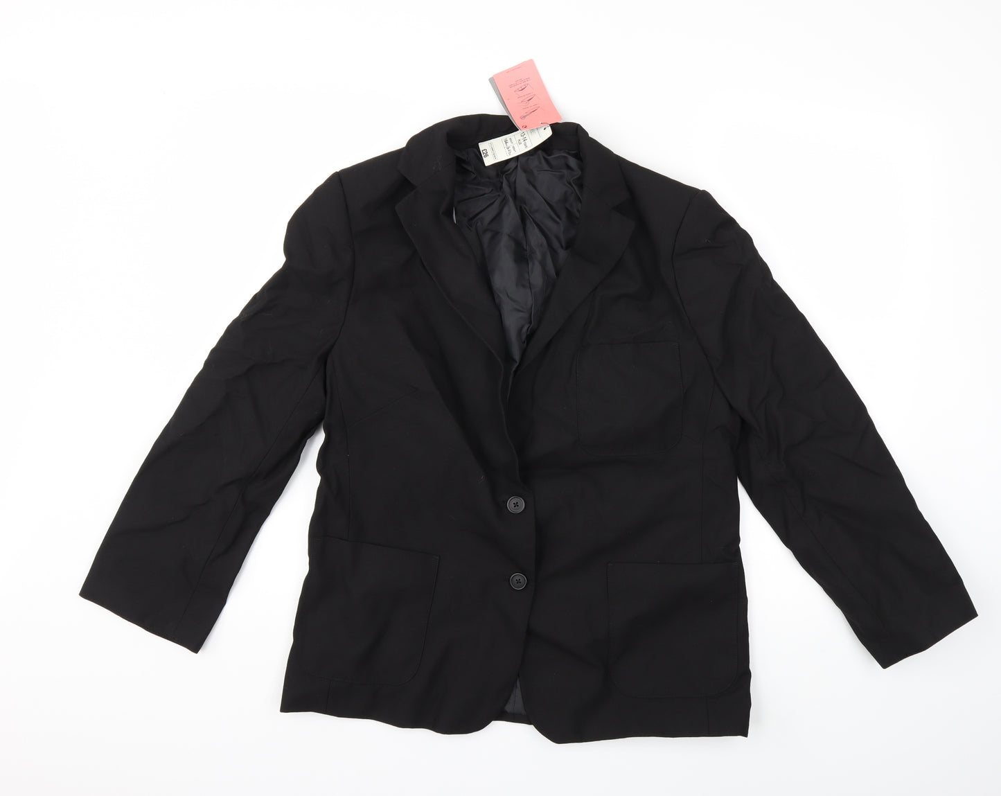 Marks and Spencer Boys Black   Jacket Blazer Size 13 Years