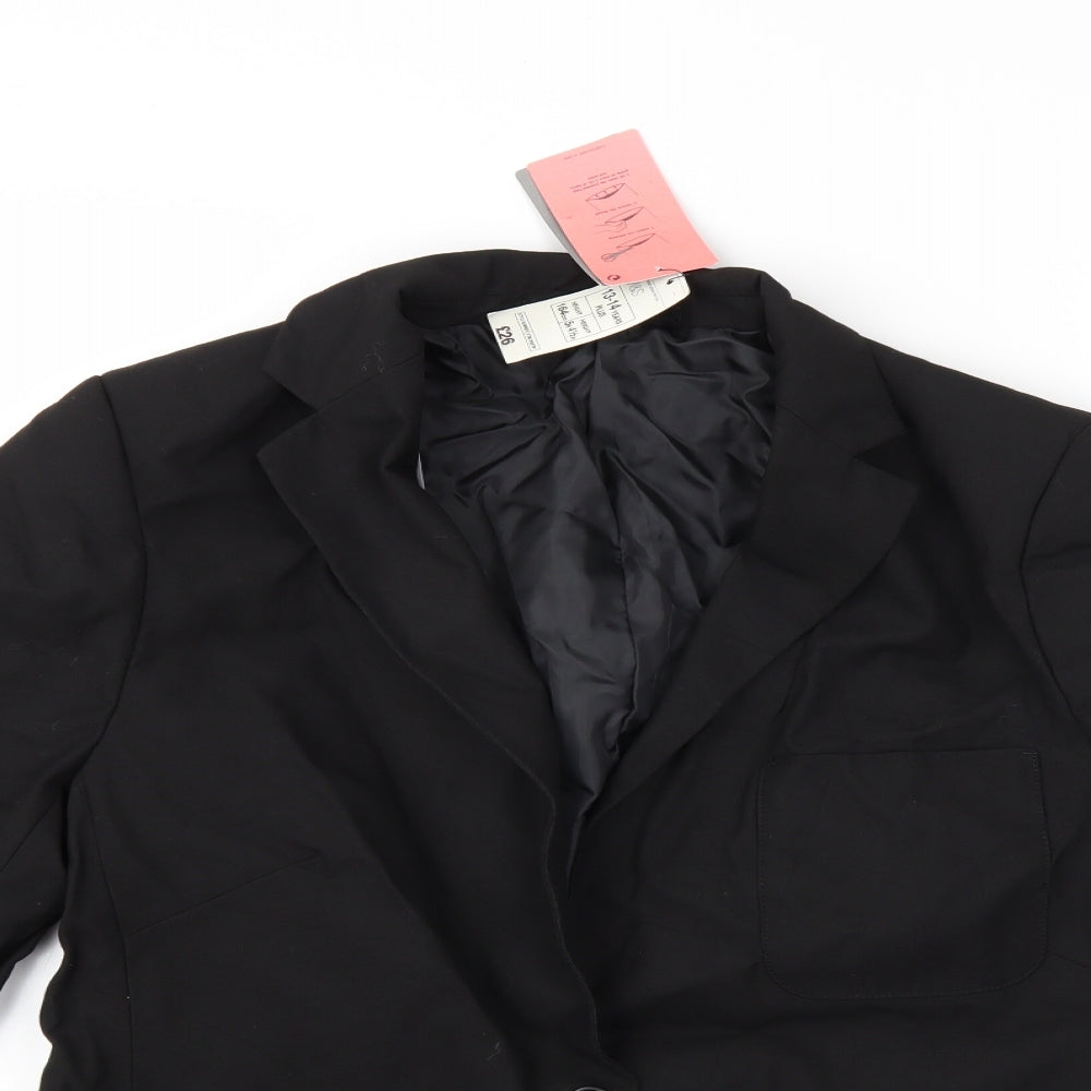 Marks and Spencer Boys Black   Jacket Blazer Size 13 Years