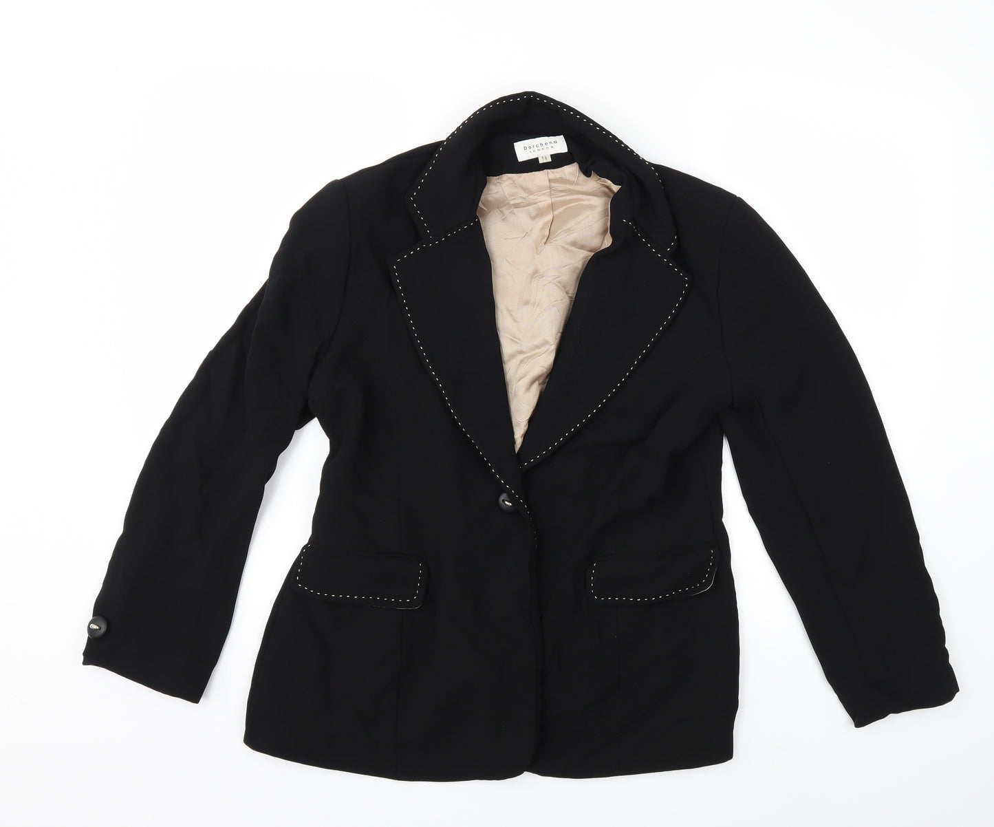 dorchena london Womens Black   Jacket Blazer Size 14