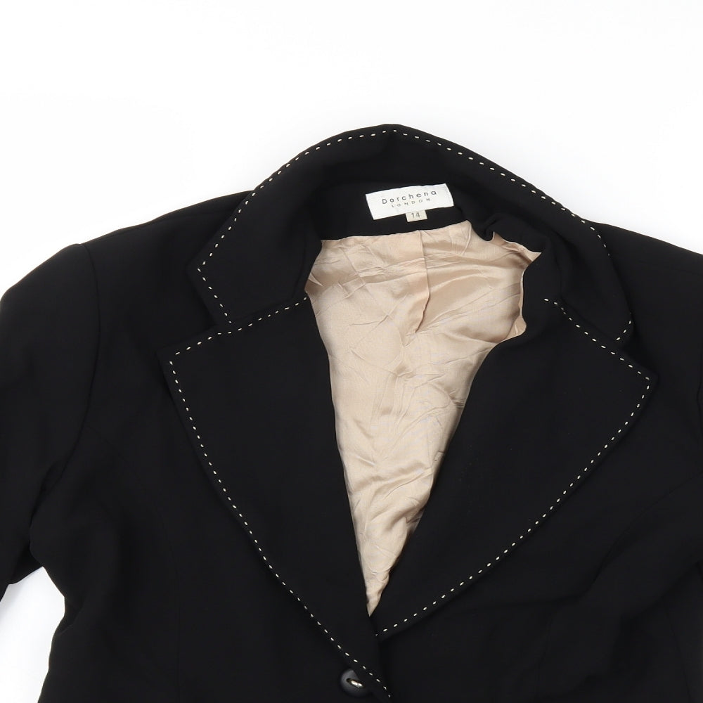 dorchena london Womens Black   Jacket Blazer Size 14