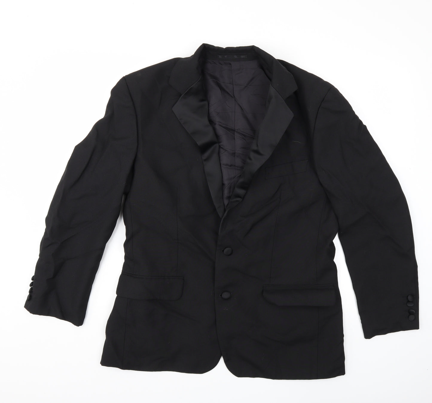 Preworn Mens Black   Jacket Suit Jacket Size 42