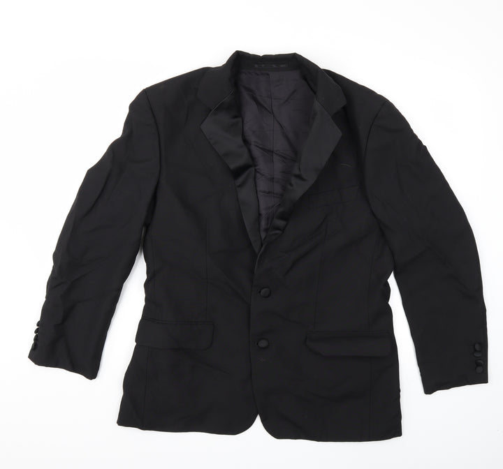 Preworn Mens Black   Jacket Suit Jacket Size 42