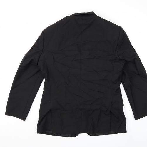 Preworn Mens Black   Jacket Suit Jacket Size 42