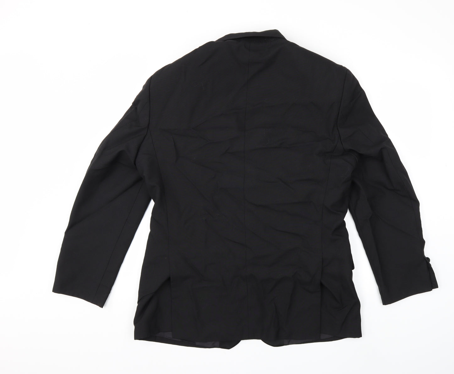 Preworn Mens Black   Jacket Suit Jacket Size 42