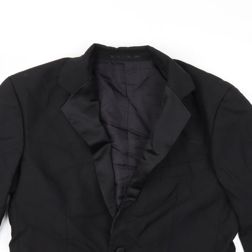Preworn Mens Black   Jacket Suit Jacket Size 42