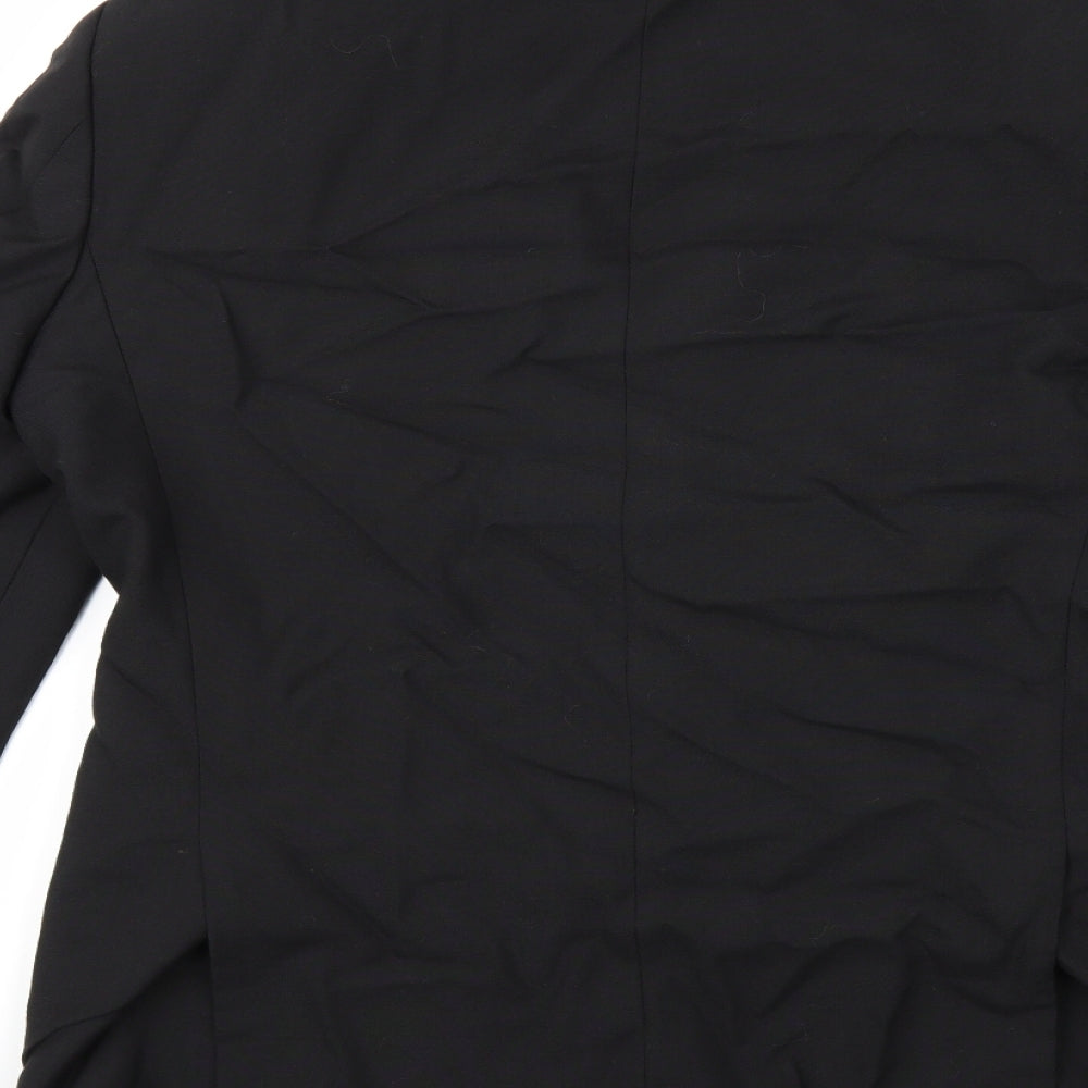 Preworn Mens Black   Jacket Suit Jacket Size 42