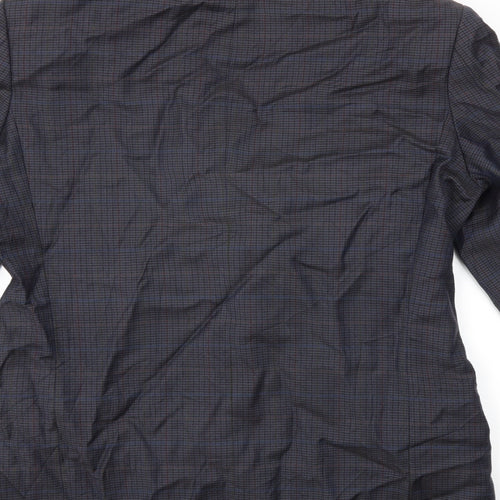 Marks and Spencer Mens Blue Check  Jacket Suit Jacket Size 42