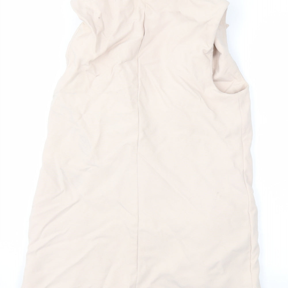 Topshop Womens Pink   Jacket Waistcoat Size 8