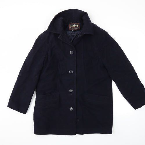 David Barry Womens Blue   Overcoat Coat Size 12