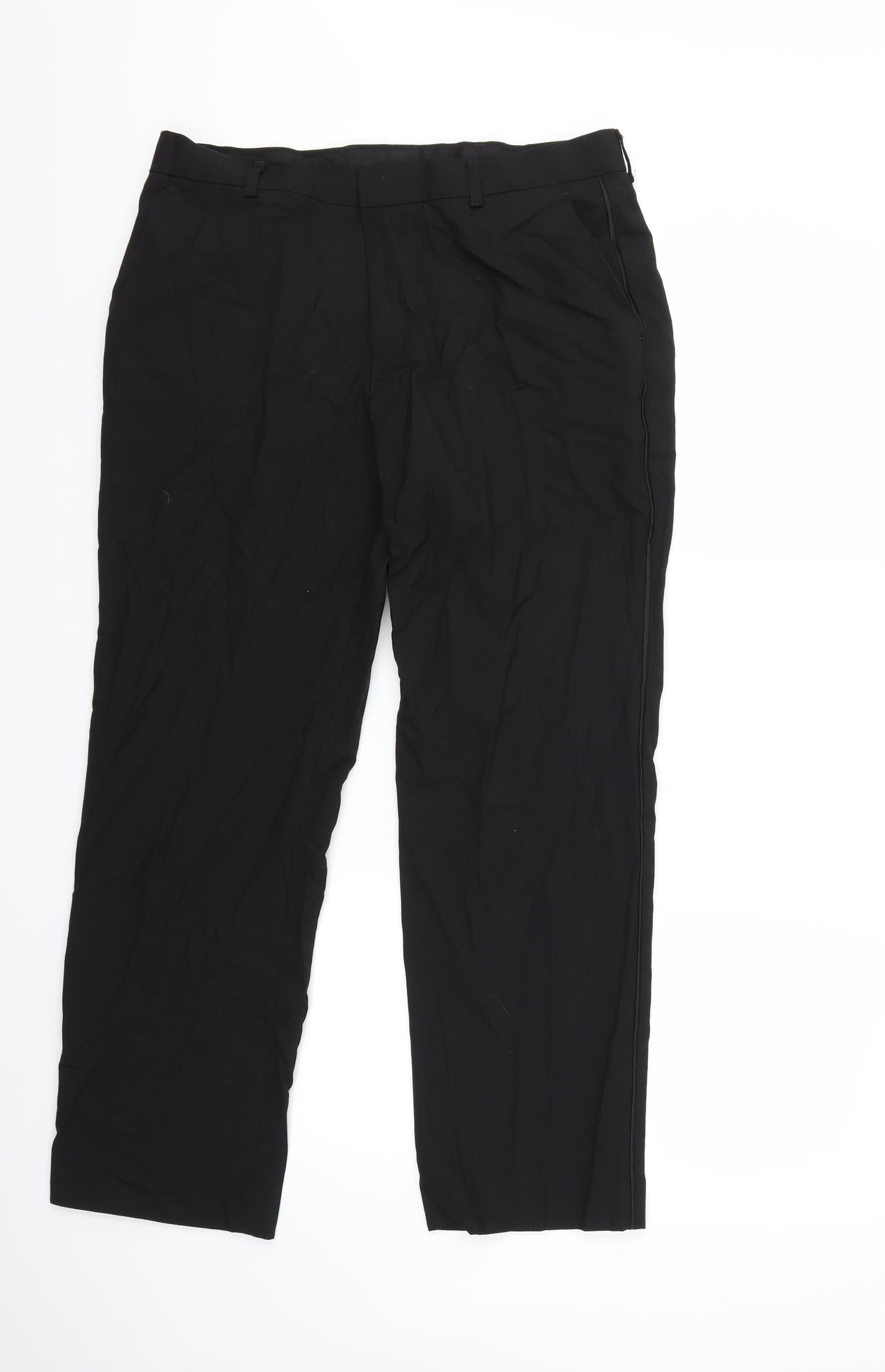 Marks and Spencer Mens Black   Trousers  Size 34 in L29 in