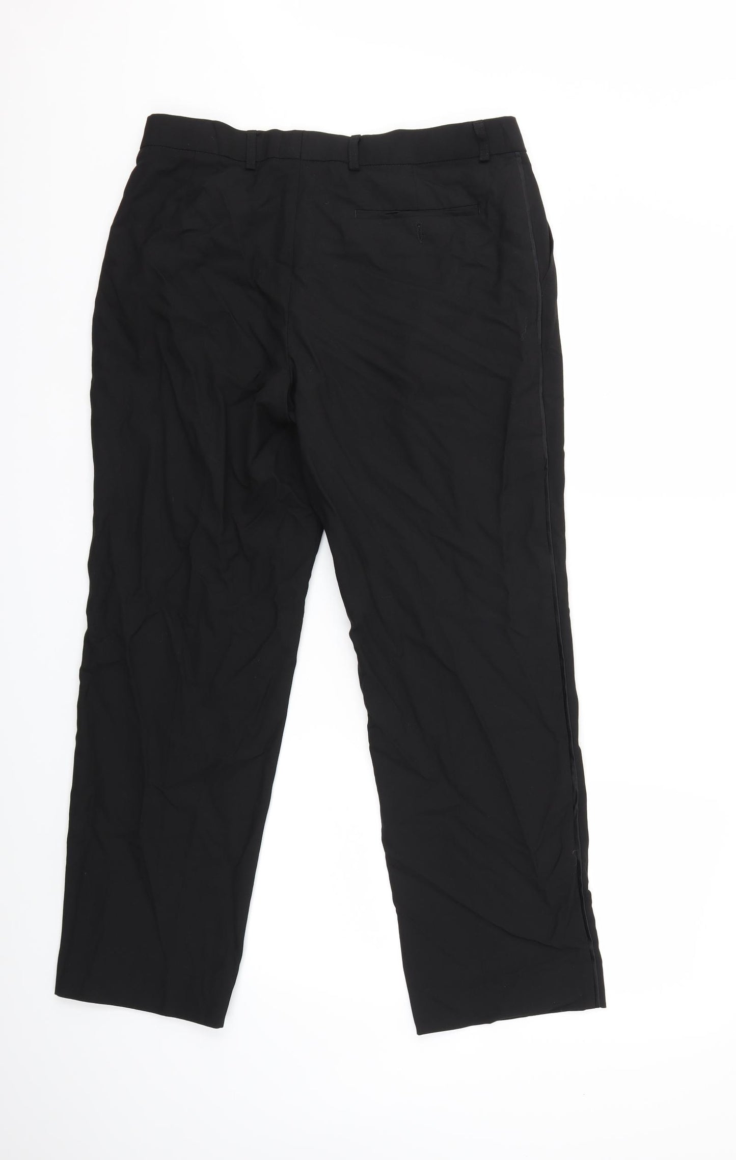 Marks and Spencer Mens Black   Trousers  Size 34 in L29 in