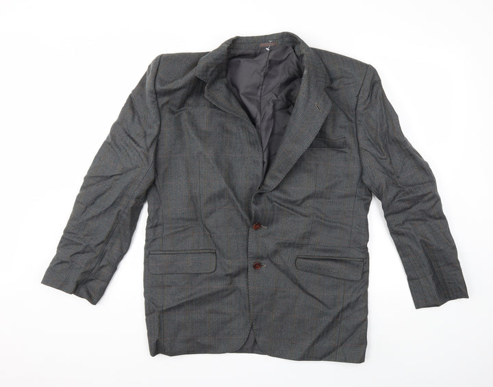 Preworn Mens Green Check  Jacket Suit Jacket Size 42
