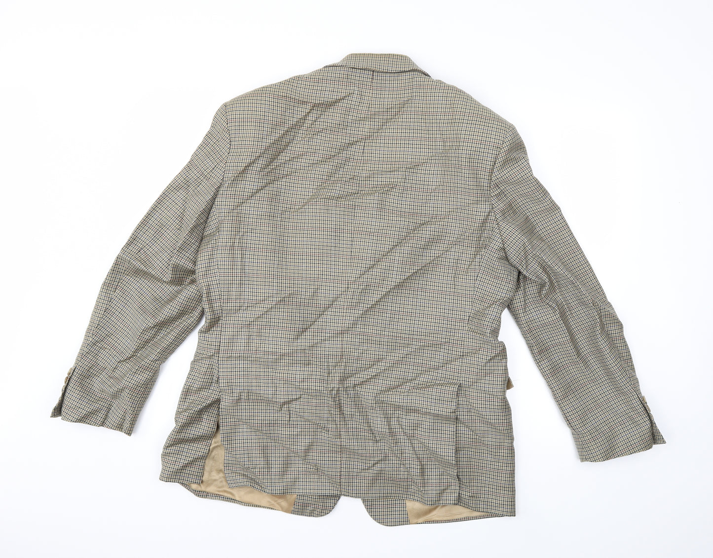Marks and Spencer Mens Brown Check  Jacket Suit Jacket Size 42