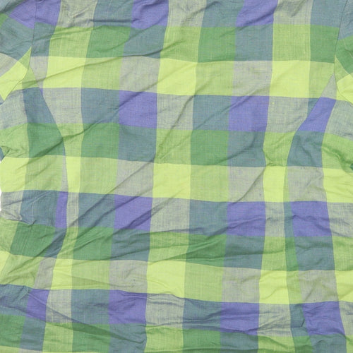 Preworn Womens Green Check  Jacket Blazer Size 16