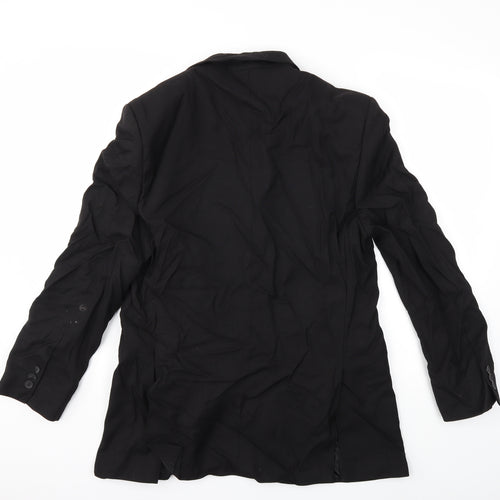 Preworn Mens Black   Jacket Suit Jacket Size 38