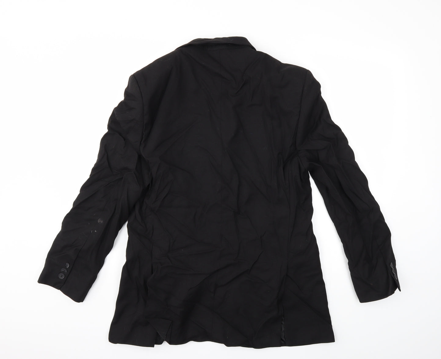 Preworn Mens Black   Jacket Suit Jacket Size 38