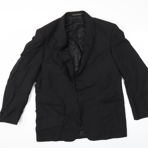 Marks and Spencer Mens Black   Jacket Suit Jacket Size 42