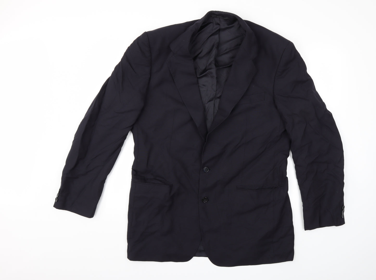 Preworn Mens Blue   Jacket Suit Jacket Size 42