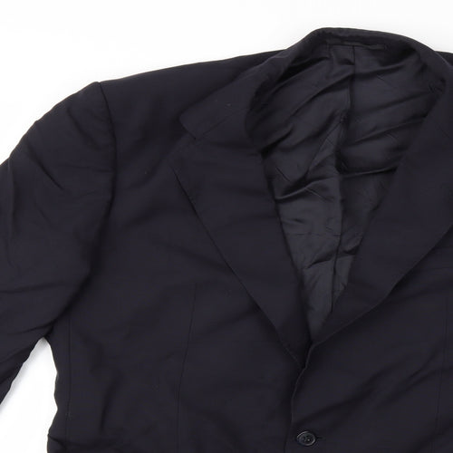 Preworn Mens Blue   Jacket Suit Jacket Size 42