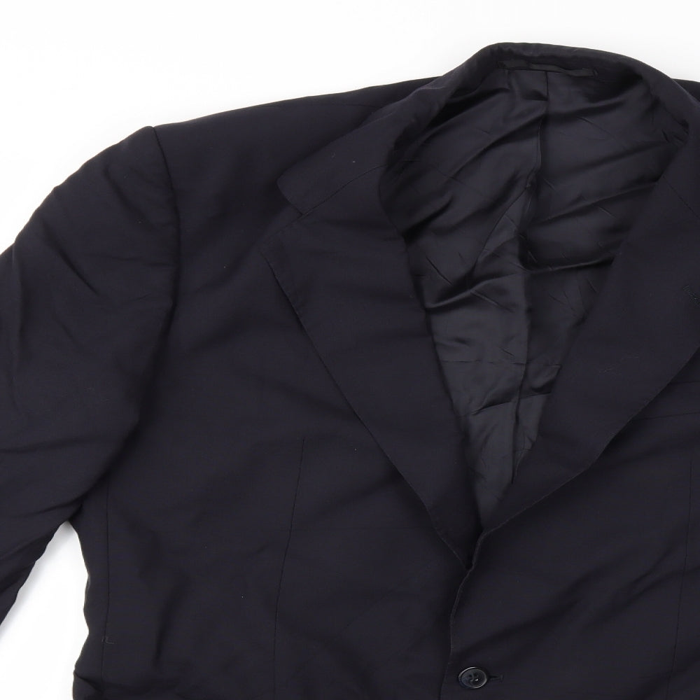 Preworn Mens Blue   Jacket Suit Jacket Size 42