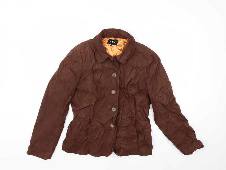 Per Una Womens Brown Jacket Coat Size 14