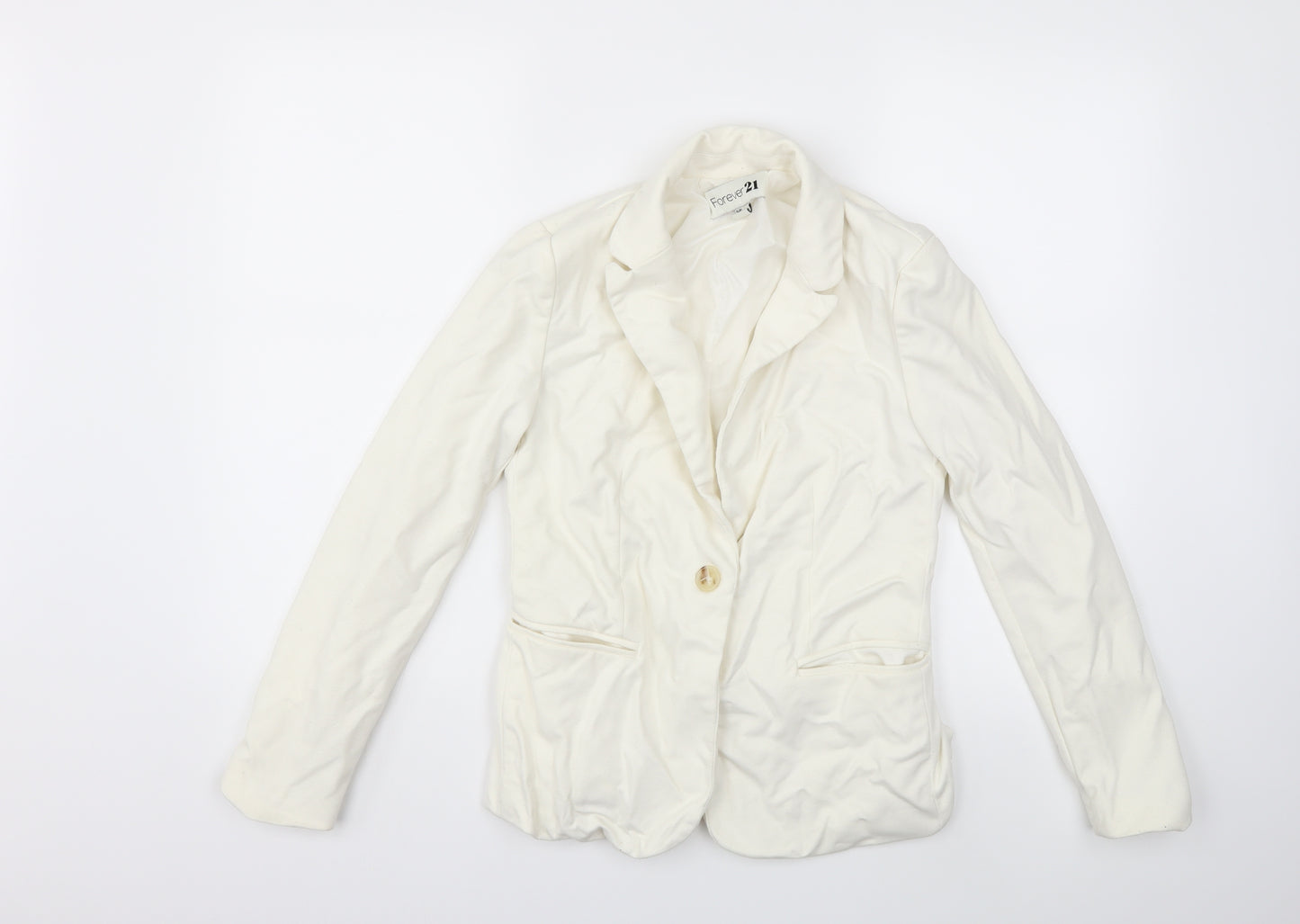 FOREVER 21 Womens White   Jacket Blazer Size S